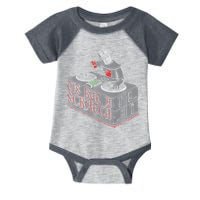 Tis But A Scratch Dj Knight Non Shall Drop The Beat Infant Baby Jersey Bodysuit