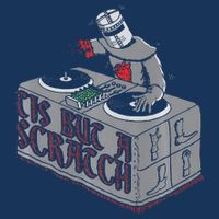 Tis But A Scratch Dj Knight Non Shall Drop The Beat Infant Baby Jersey Bodysuit