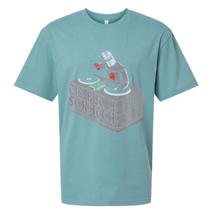 Tis But A Scratch Dj Knight Non Shall Drop The Beat Sueded Cloud Jersey T-Shirt