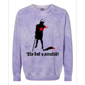 Tis But A Scratch Monty Python Holy Grail Vinyl Colorblast Crewneck Sweatshirt