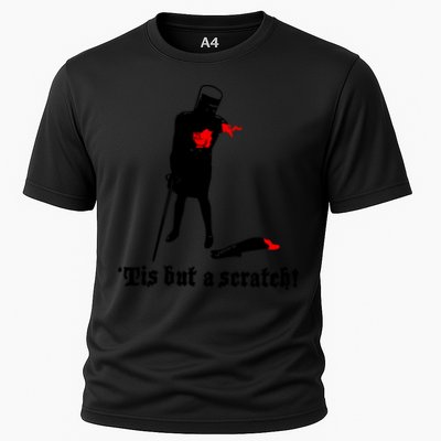 Tis But A Scratch Monty Python Holy Grail Vinyl Cooling Performance Crew T-Shirt