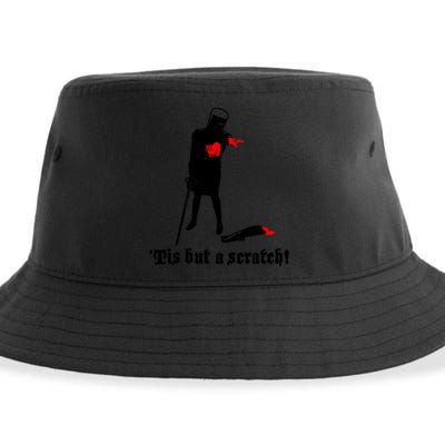 Tis But A Scratch Monty Python Holy Grail Vinyl Sustainable Bucket Hat