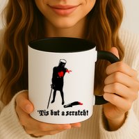 Tis But A Scratch Monty Python Holy Grail Vinyl Mug