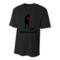 Tis But A Scratch Monty Python Holy Grail Vinyl Youth Performance Sprint T-Shirt