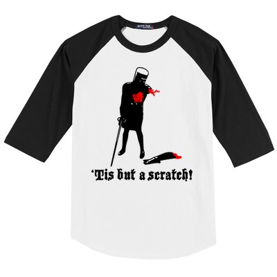 Tis But A Scratch Monty Python Holy Grail Vinyl Baseball Sleeve Shirt