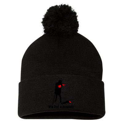Tis But A Scratch Monty Python Holy Grail Vinyl Pom Pom 12in Knit Beanie