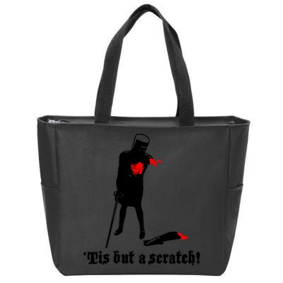 Tis But A Scratch Monty Python Holy Grail Vinyl Zip Tote Bag
