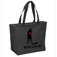 Tis But A Scratch Monty Python Holy Grail Vinyl Zip Tote Bag