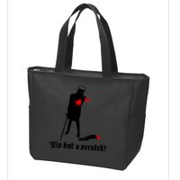 Tis But A Scratch Monty Python Holy Grail Vinyl Zip Tote Bag