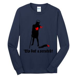 Tis But A Scratch Monty Python Holy Grail Vinyl Tall Long Sleeve T-Shirt