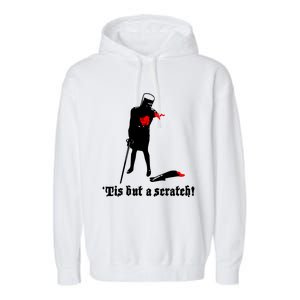 Tis But A Scratch Monty Python Holy Grail Vinyl Garment-Dyed Fleece Hoodie