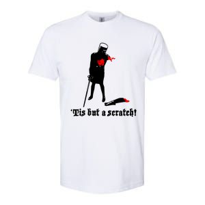 Tis But A Scratch Monty Python Holy Grail Vinyl Softstyle CVC T-Shirt