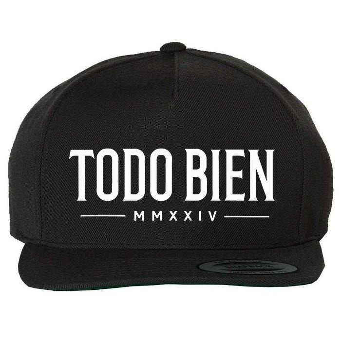 Todo Bien All is Good vibe MMXXIV  Wool Snapback Cap