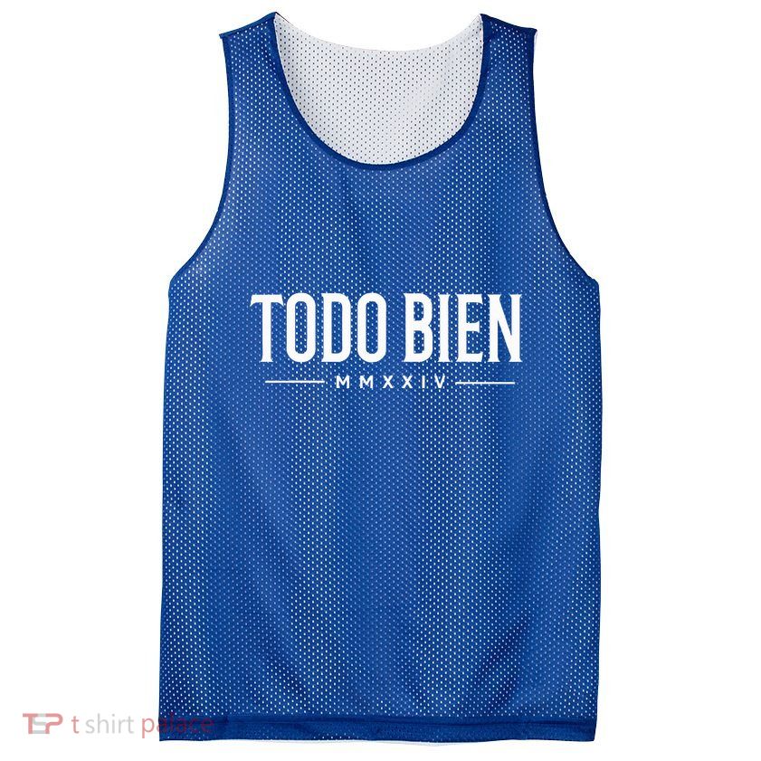 Todo Bien All is Good vibe MMXXIV  Mesh Reversible Basketball Jersey Tank