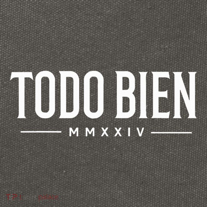 Todo Bien All is Good vibe MMXXIV  Cotton Canvas Backpack