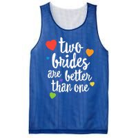 Two Brides Are Better Than One Lesbian Lgbt Mom Pride Equal Great Gift Mesh Reversible Basketball Jersey Tank