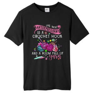 The Best Antidepressant Is A Crochet Hook Tall Fusion ChromaSoft Performance T-Shirt