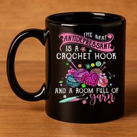The Best Antidepressant Is A Crochet Hook 11oz C Handle Ceramic Mug