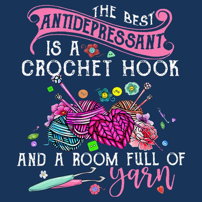 The Best Antidepressant Is A Crochet Hook Cool Comfort Performance Bucket Hat