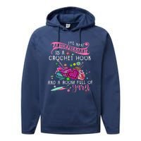 The Best Antidepressant Is A Crochet Hook Performance Fleece Hoodie