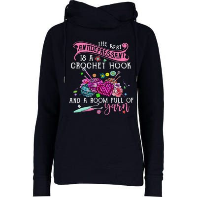 The Best Antidepressant Is A Crochet Hook Womens Funnel Neck Pullover Hood