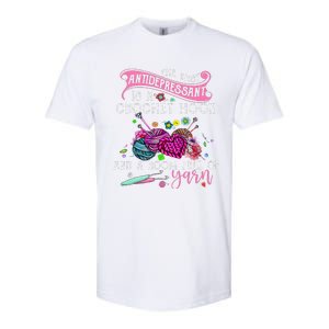 The Best Antidepressant Is A Crochet Hook Softstyle CVC T-Shirt