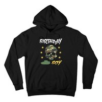 Tank Birthday Army Camouflage Skull Military Hoodie