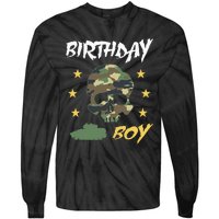 Tank Birthday Army Camouflage Skull Military Tie-Dye Long Sleeve Shirt