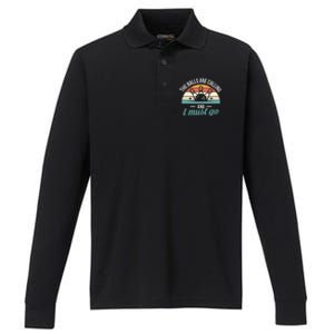 The Balls Are Calling And I Must Go Cool Gift Performance Long Sleeve Polo