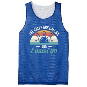 The Balls Are Calling And I Must Go Cool Gift Mesh Reversible Basketball Jersey Tank