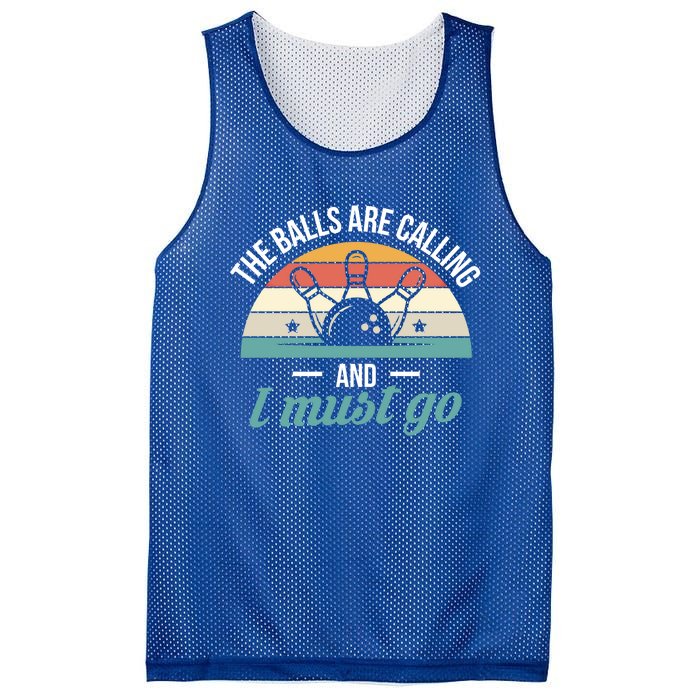 The Balls Are Calling And I Must Go Cool Gift Mesh Reversible Basketball Jersey Tank