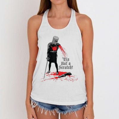 Tis But A Scratch Women's Knotted Racerback Tank