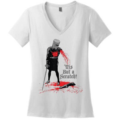 Tis But A Scratch Women's V-Neck T-Shirt