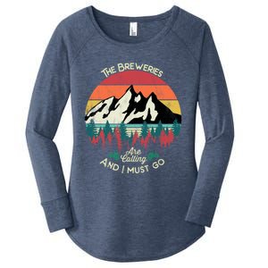 The Breweries Are Calling And I Must Go Beer Meaningful Gift Women's Perfect Tri Tunic Long Sleeve Shirt