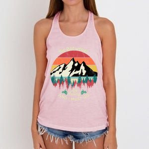 The Breweries Are Calling And I Must Go Beer Meaningful Gift Women's Knotted Racerback Tank