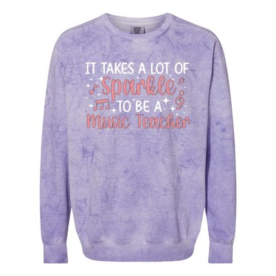 To Be A Music Teacher Music Teaching Gift Colorblast Crewneck Sweatshirt