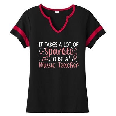 To Be A Music Teacher Music Teaching Gift Ladies Halftime Notch Neck Tee