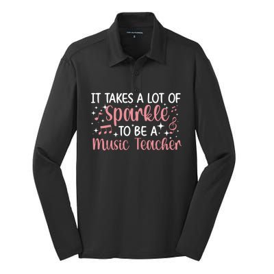 To Be A Music Teacher Music Teaching Gift Silk Touch Performance Long Sleeve Polo