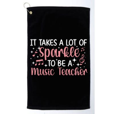 To Be A Music Teacher Music Teaching Gift Platinum Collection Golf Towel