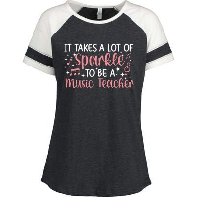 To Be A Music Teacher Music Teaching Gift Enza Ladies Jersey Colorblock Tee