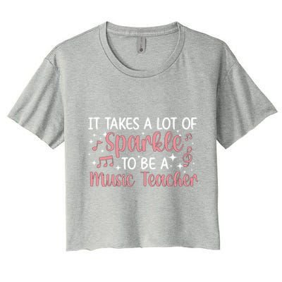 To Be A Music Teacher Music Teaching Gift Women's Crop Top Tee