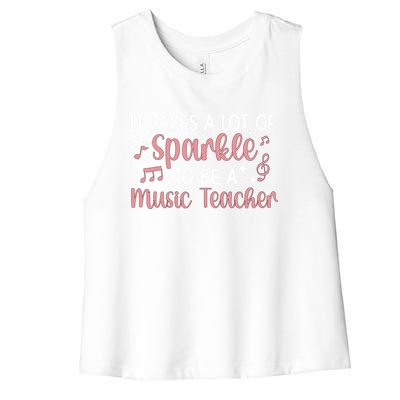 To Be A Music Teacher Music Teaching Gift Women's Racerback Cropped Tank