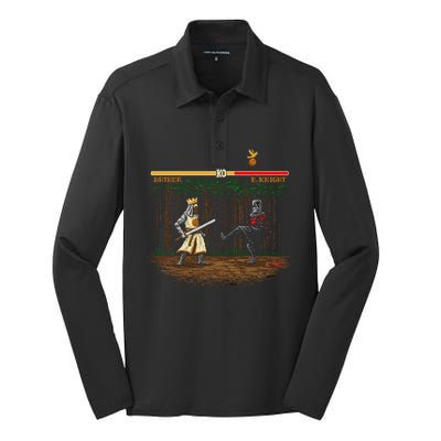 Tis But A Scratch Silk Touch Performance Long Sleeve Polo