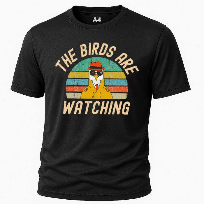 The Birds Are Watching Wake Up America Cooling Performance Crew T-Shirt