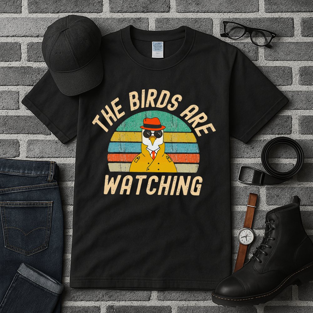 The Birds Are Watching Wake Up America Tall T-Shirt