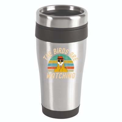 The Birds Are Watching Wake Up America 16oz Travel Tumbler