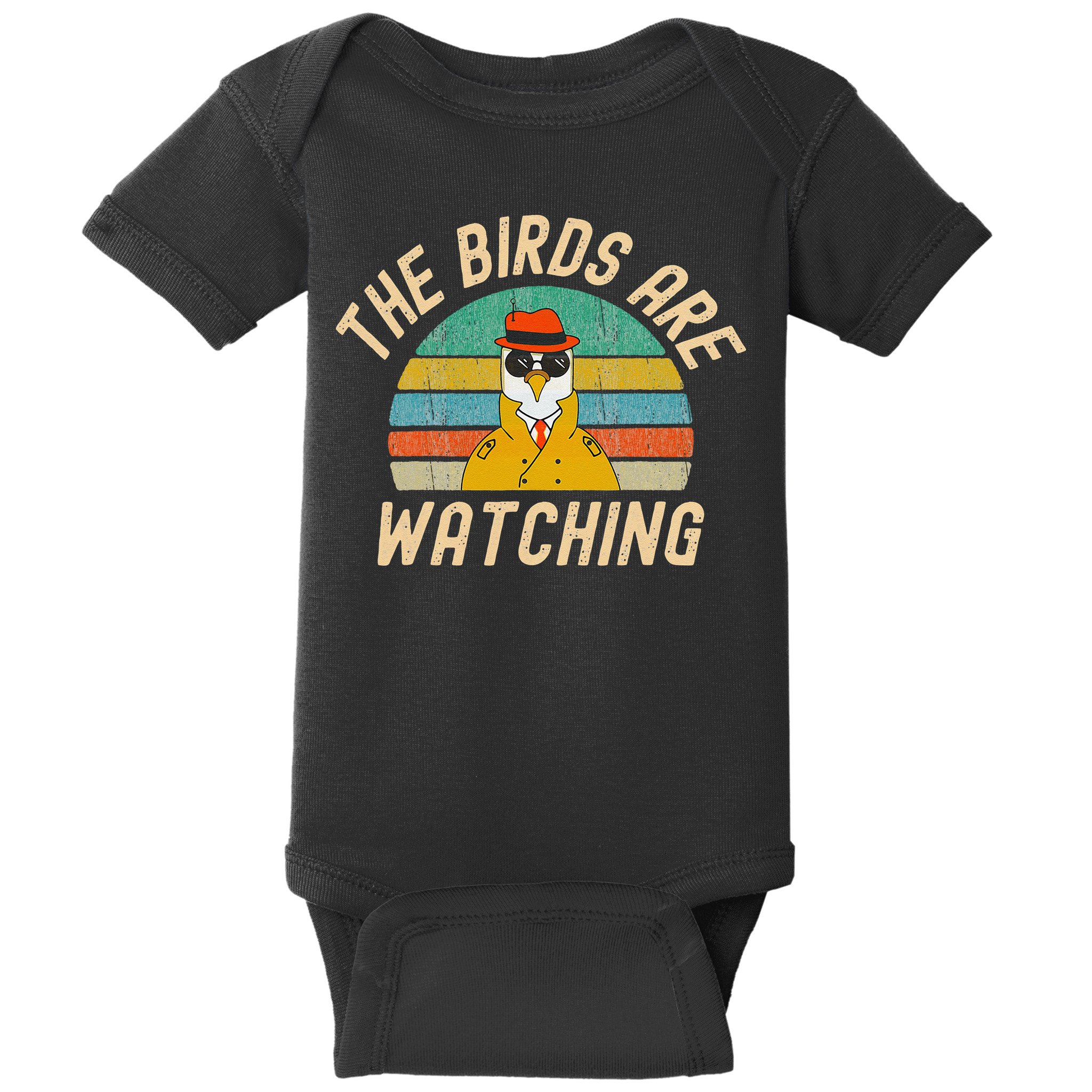 The Birds Are Watching Wake Up America Baby Bodysuit