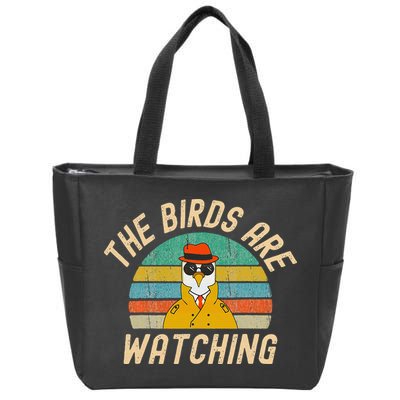 The Birds Are Watching Wake Up America Zip Tote Bag