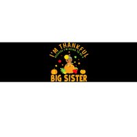 Thanksgiving Baby Announcement Big Sister Turkey Bumper Sticker