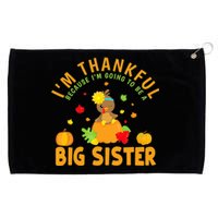 Thanksgiving Baby Announcement Big Sister Turkey Grommeted Golf Towel